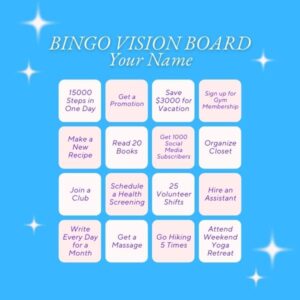 BINGO VISION BOARD